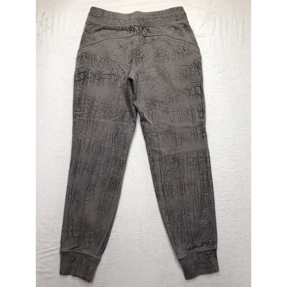 LULULEMON Warm Down Jogger Women 8(30x28) Gray Crackle Finish LW5DMXS Drawstring - Picture 2 of 14